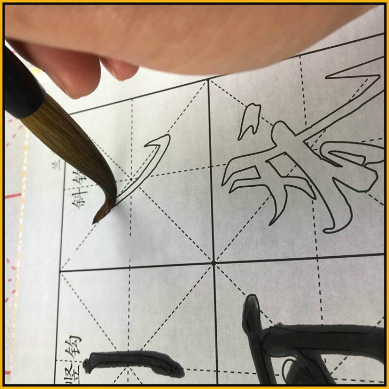 Chinese Borstel Pen Wezel Haar Cursieve Script Borstel Pen 3Pcs Chinese Lange Haar Schilderij Speciale Kalligrafie Borstels Tinta China