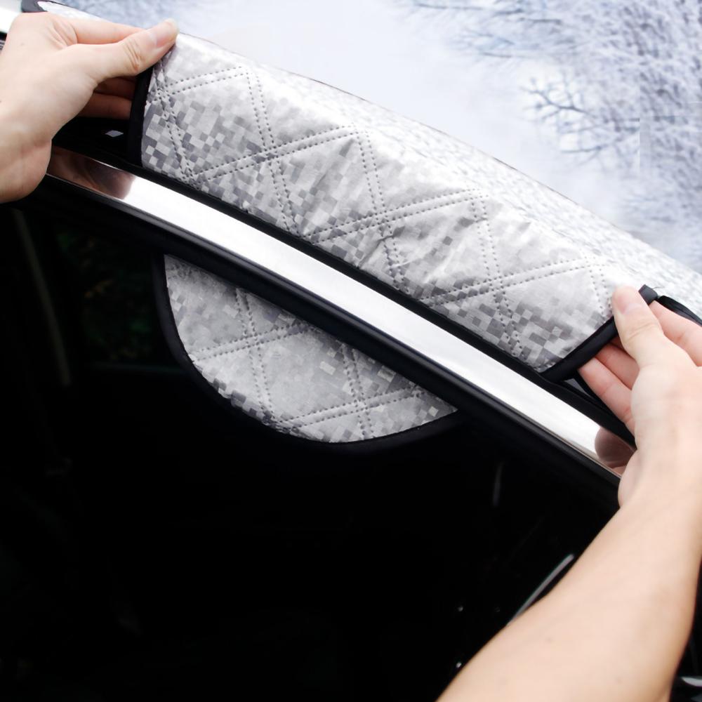 Magnetische Voorruit Sneeuw Cover Tarp Winter Ijskrabber Vorst Dust Guard Zonnescherm Protector