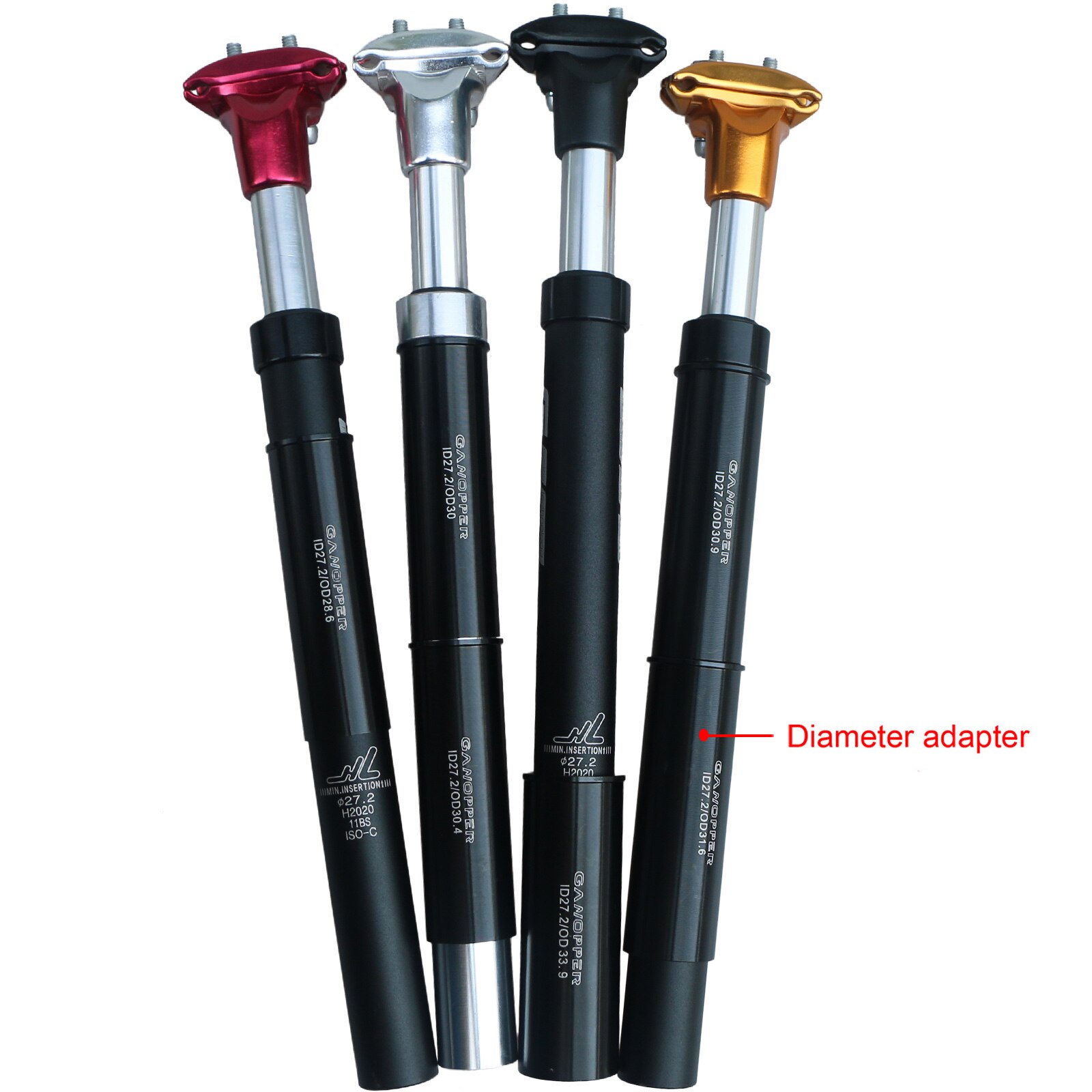 27,2 30,9 31,6 33,9 Rennrad Suspension Dämpfung Sattelstütze MTB stoßdämpfer Fahrrad Sattelstütze Shockstop Rohr mit Adapter Shim