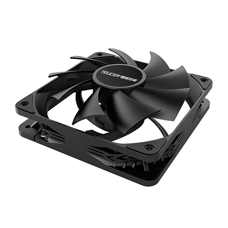 TEUCER PC ventilador con cubierta de ordenador PWM 4 pines 120mm silencioso 12CM ventilador CPU ventilador de refrigeración ventilador del radiador de refrigeración 12V ajustar la velocidad del ventilador