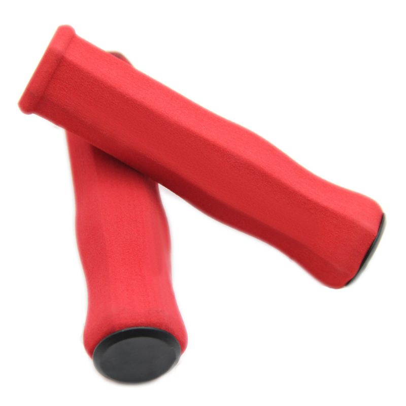 Poignées De Guidon Vélo Enfant - Caoutchouc Souple Antidérapant - Noir Ou Rose - 19 Mm