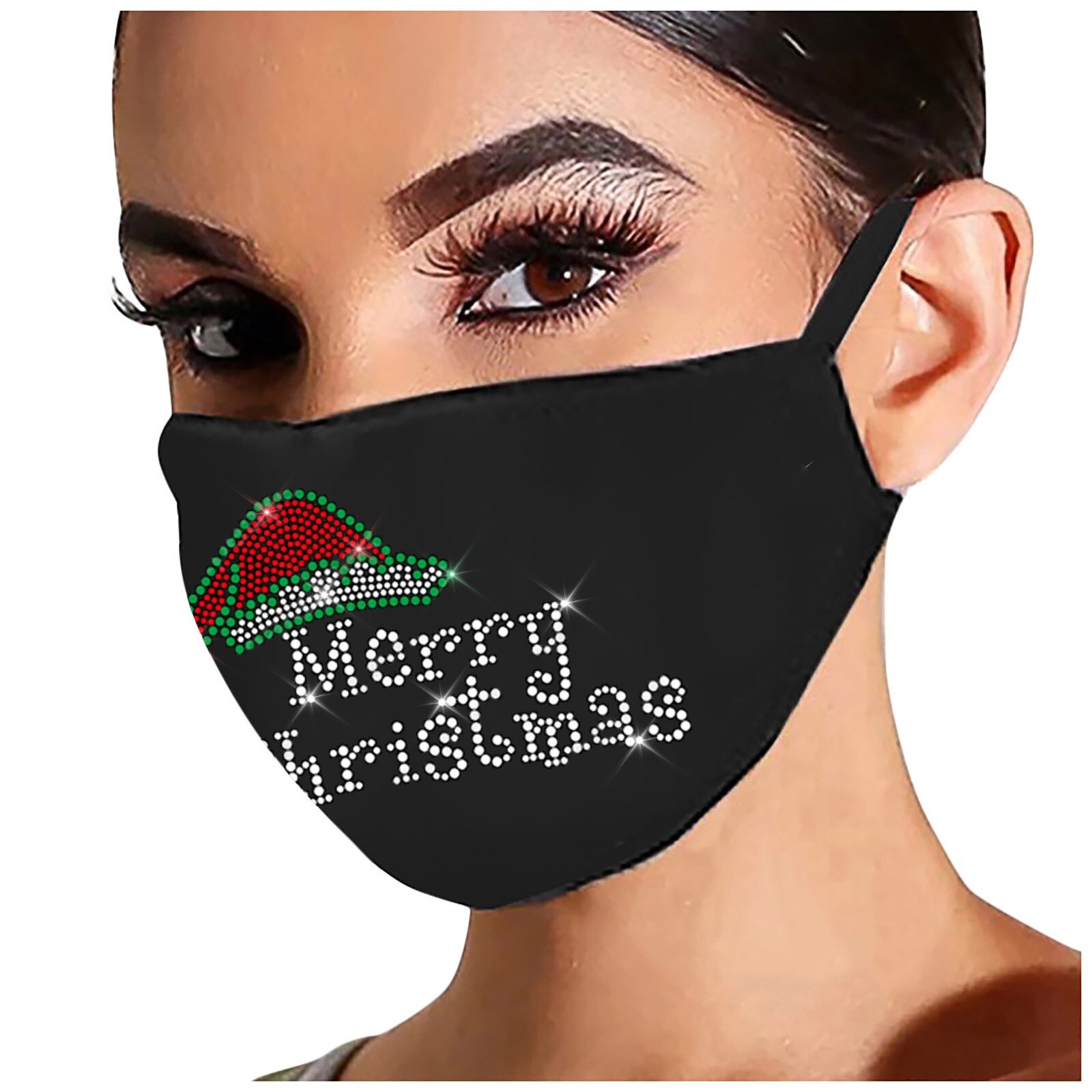 Mascarilla navideña de alce, adornos navideños para el hogar, adorno de Navidad, de Navidad, Año ,