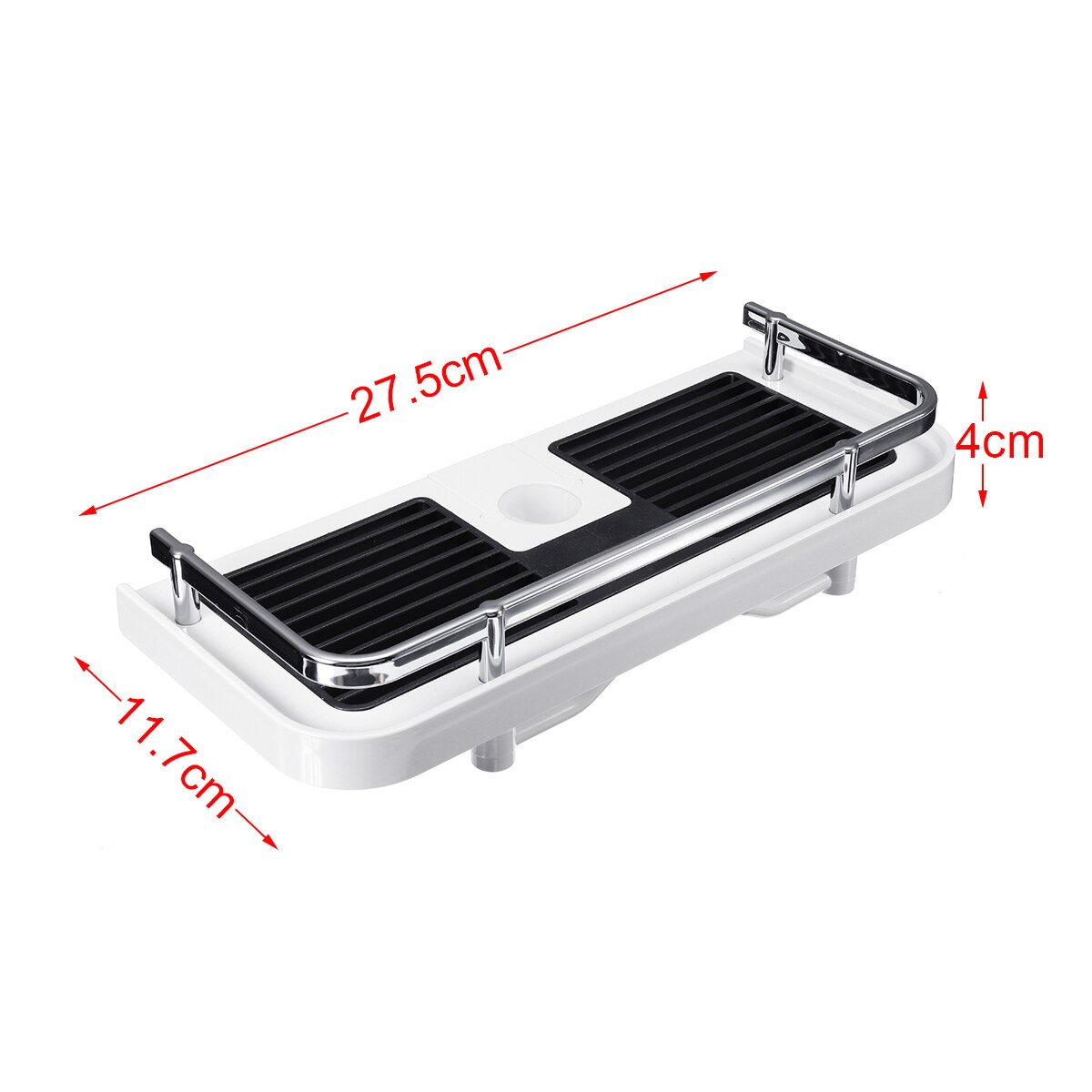1 estante de baño estante de ducha bandeja de baño para toalla y champú soporte de ducha de un solo nivel accesorios de baño