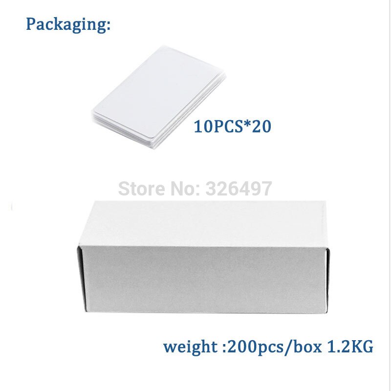 Dual Chip Frequency RFID 13.56Mhz 1K UID and EM4305 125 kHz ID blank card Readable Writable Rewrite for copy clone backup copier