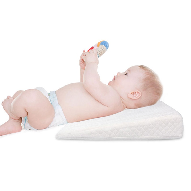 Pasgeboren Baby Slaap Kussen Anti Baby Spit Melk Crib Cot Slaap Positionering Wig Kussen Memory Foam Zuigeling Verpleging Kussen Voor baby