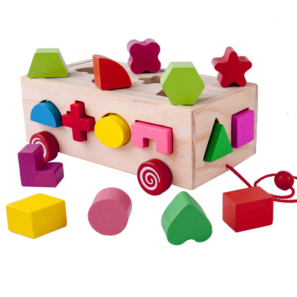 Shape Sorter Block Recognition Puzzle Toys Educational Interactive Activity