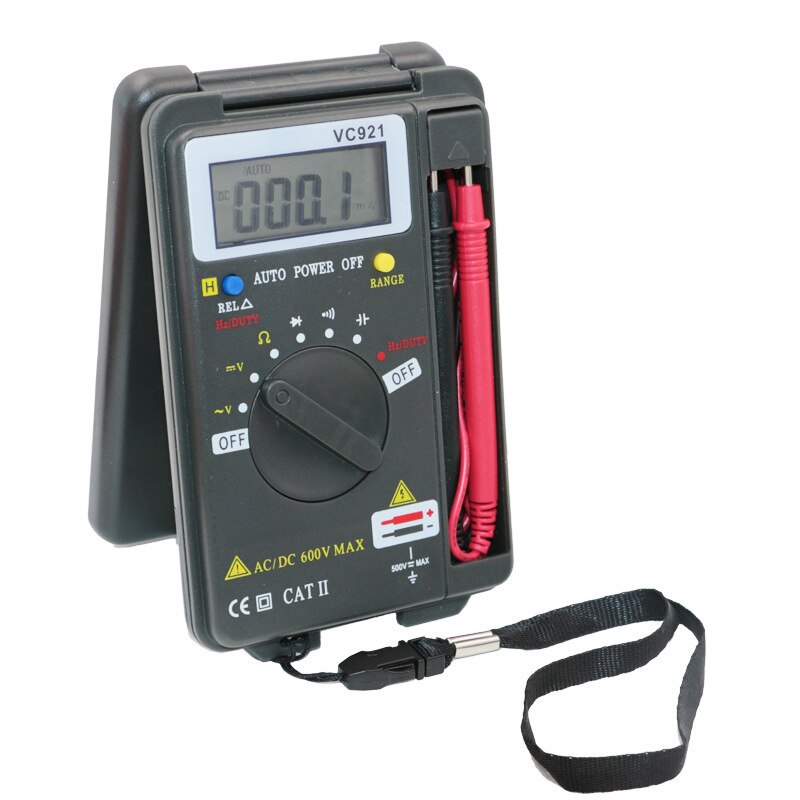 VC921 Multimeter LCD Display DMM Integrierte Personal Handheld Pocket Mini Digital-Multimeter Mit Test Führt neue: Default Title