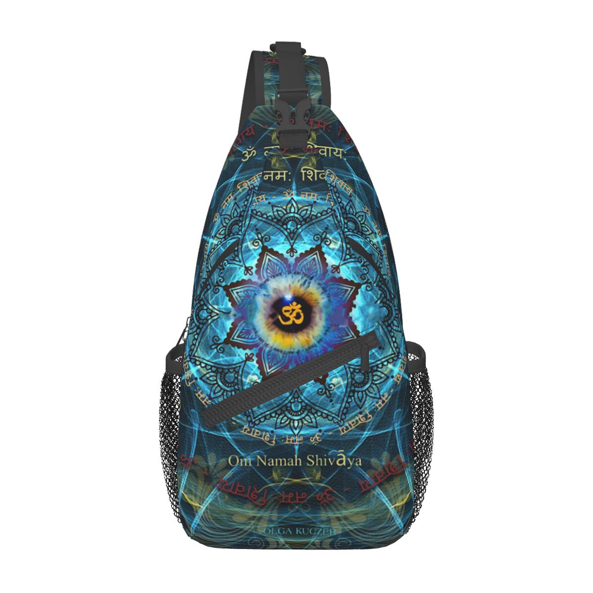 Crossbodytas Sport Om Namah Shivaya Borsttas Unisex Dames Man Mode Schouderrugzakken Reizen: Default Title