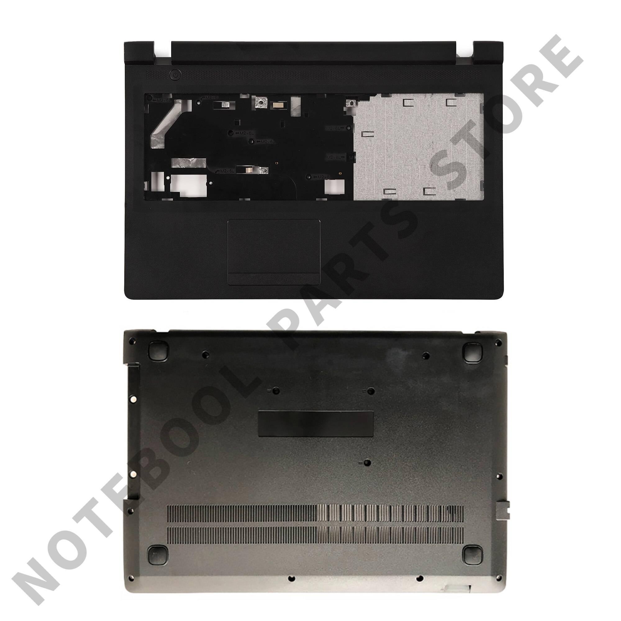 Nowa obudowa robić laptopa Lenovo Ideapad 100-15 100-15IBY B50-10 LCD tylna pokrywa/ramka/zawiasy/podparcie dłoni/dolna obudowa czarna: CD pokrywa