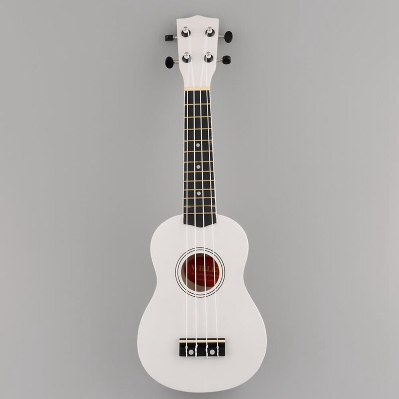 Mini 21 Inch Soprano Ukulele 12 Frets Instrument Wood Guitar Musical Ukulele Hawaiian Style Guitar for Kids Birthday
