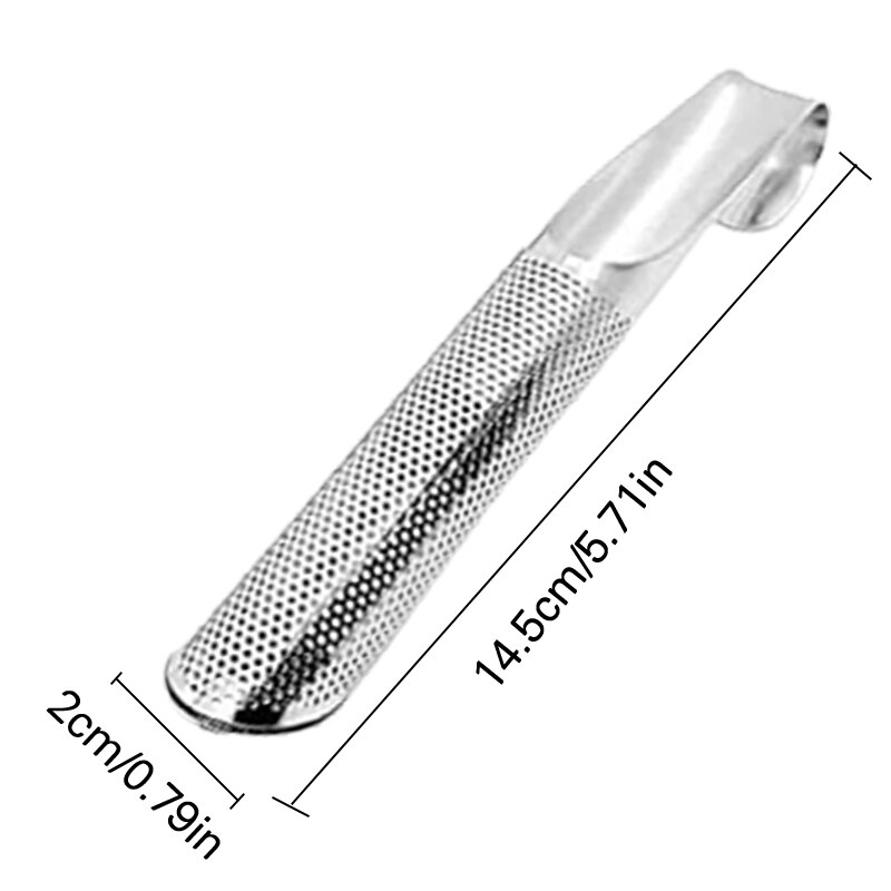 Stainless Steel Tea Diffuser 1/2pcs Strainer Stick Pipe Mesh Tea Filter Loose Leaf Strainers Tea Scoops Teaware