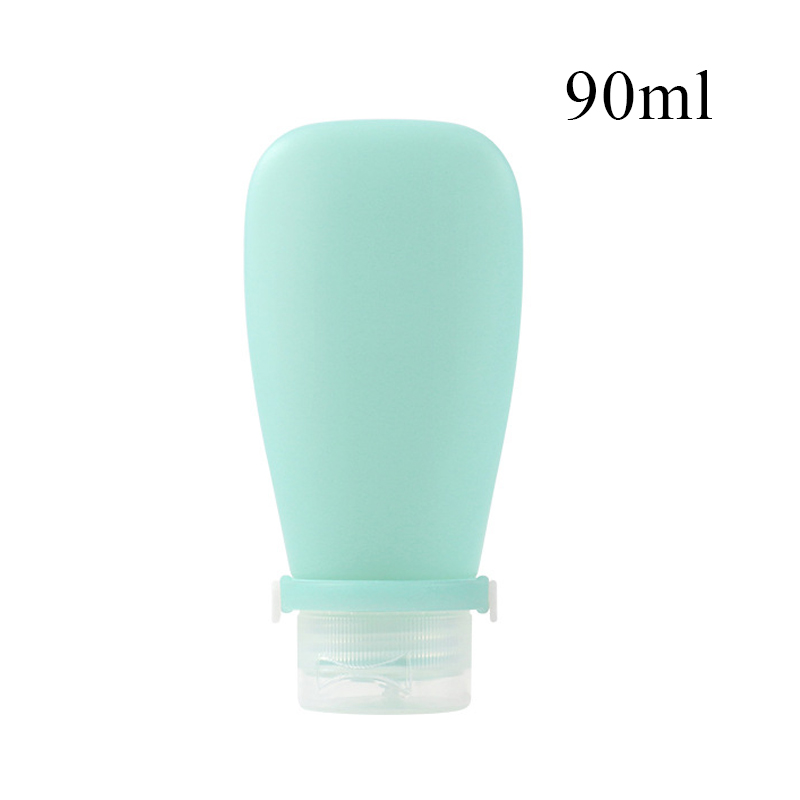Bouteille de voyage Portable en Silicone, stockage de cosmétiques, bouteille de Lotion rechargeable, conteneur de shampoing étanche, Tube à presser, bouteille vide: jaune clair