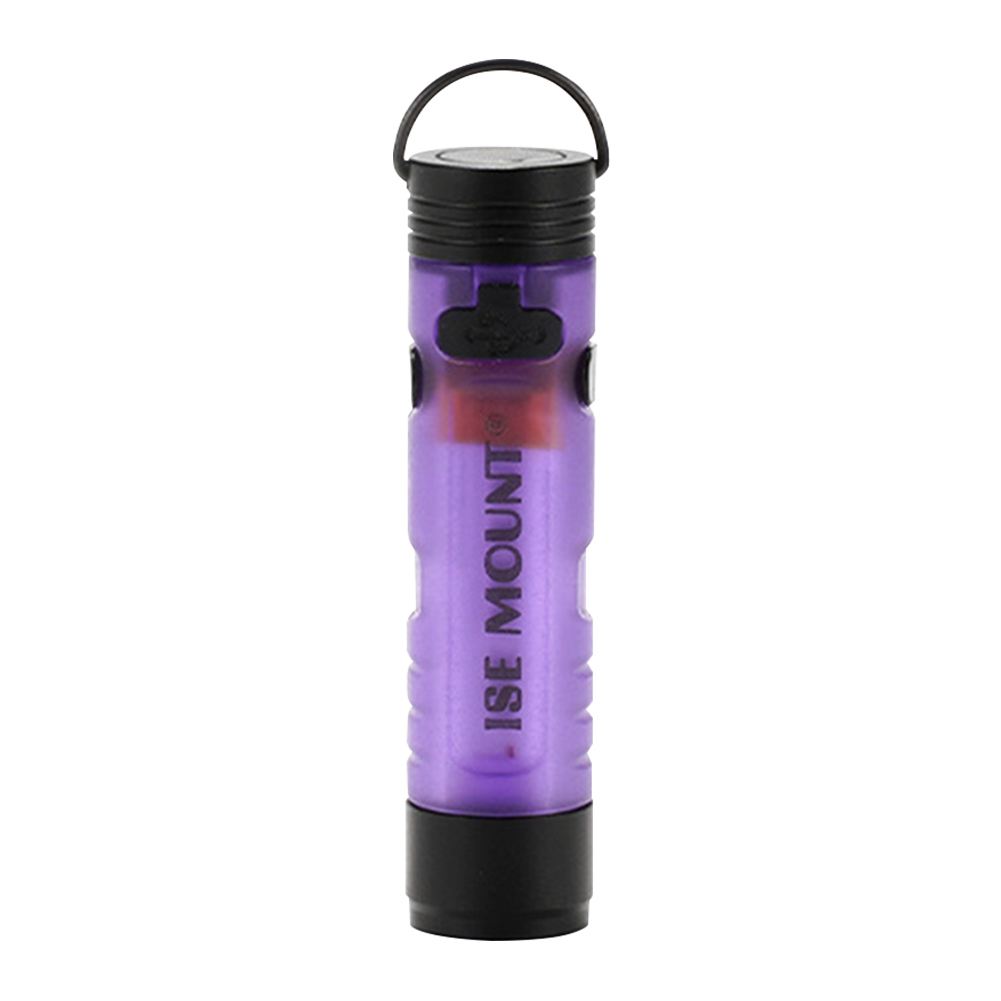 Mini linterna LED para exteriores con gancho magnético, linterna portátil para acampar, carga tipo C, antorcha de bolsillo para tienda de campaña: Morado
