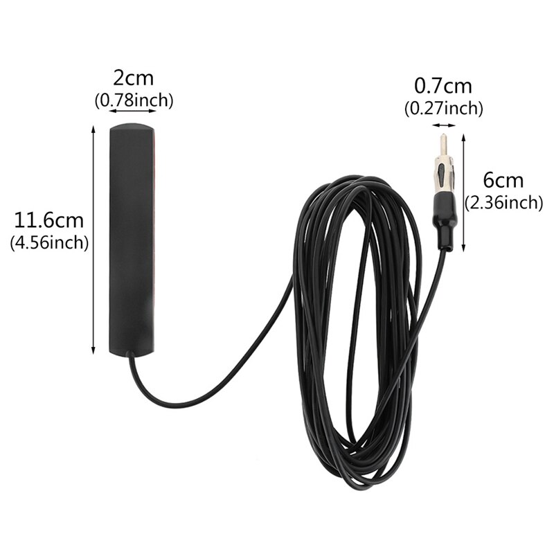 Car Hidden Antenna FM/AM Radio Auto Waterproof Signal Receiver Amplified Aerial For Motorbike Truck Boat Accessories