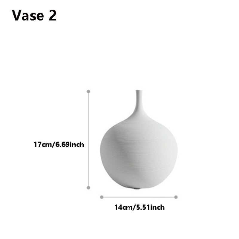 Eenvoudige Nordic Stijl Vazen, Handgemaakte Kunst Zen Vazen, Hoge Luxe Nachtkastje Restaurant Decoraties, Anniversary: Vase2