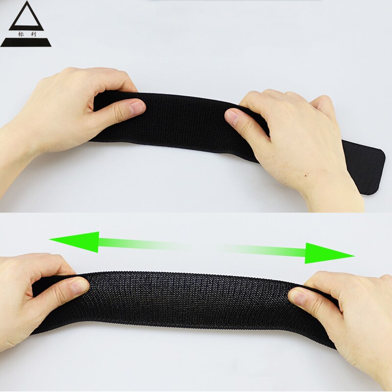 1 par fodboldleggings leggings med fast bandagetape for at forhindre at falde af justerbar elastisk sportsbandage