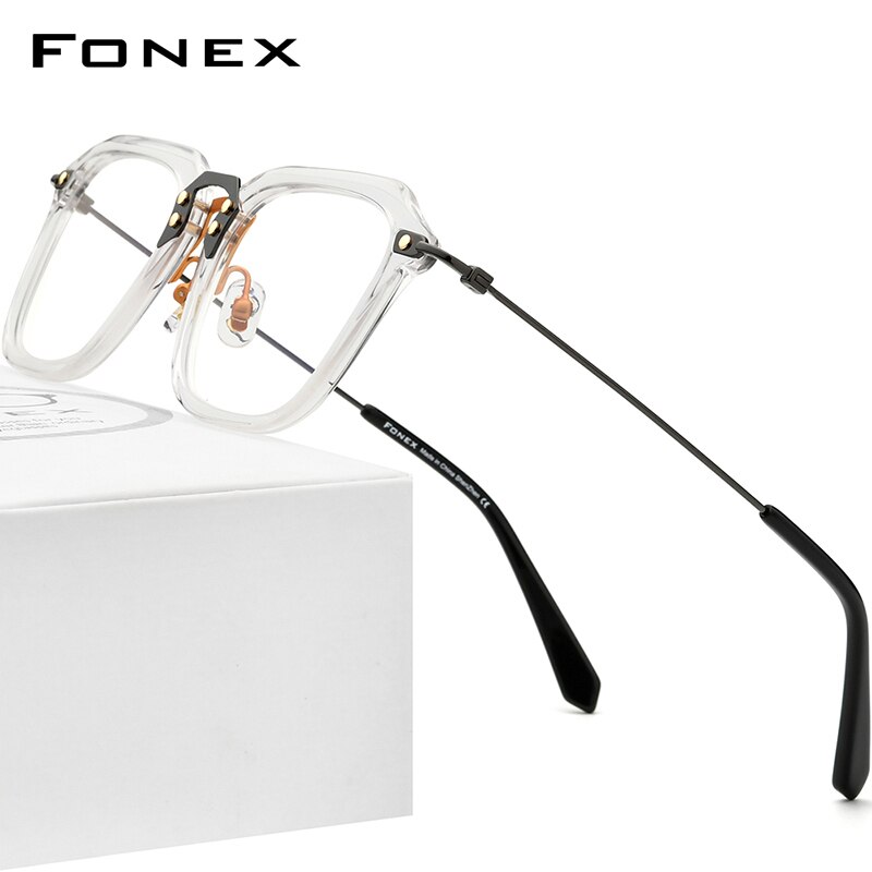 Joopin Acetaat Zonnebril Gepolariseerde Vierkante Dames Zonnebrillen UV- Bescherming Dames Shades Retro Chunky Zonnebril (Zwart