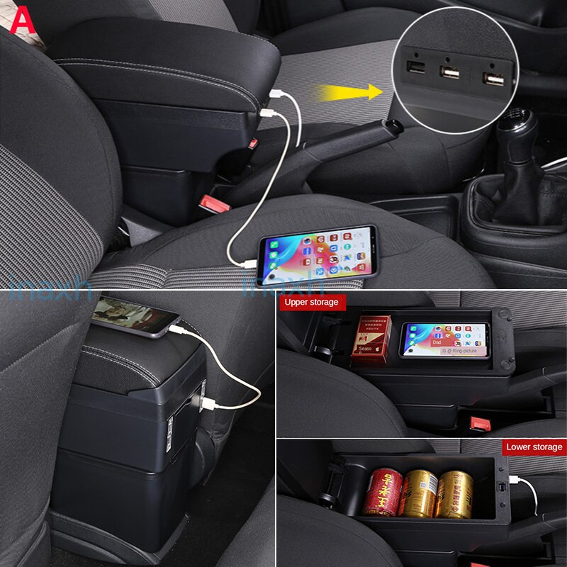 For Skoda Fabia 3 Armrest For Skoda Fabia III Combi Car Armrest box Retrofit parts Storage box car accessorie