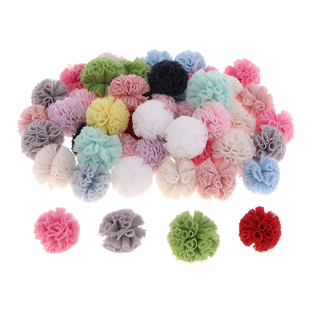 Packs of 50 Craft Pom Poms for , Sleeve, Collars, Quilts, Trim Your