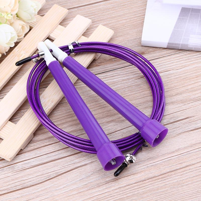 3m Jump Skipping Ropes Adjustable Skip Rope Steel Wire Fitness Exercise Skipping Jump Rope Sports Exercises Speed Jump Rope