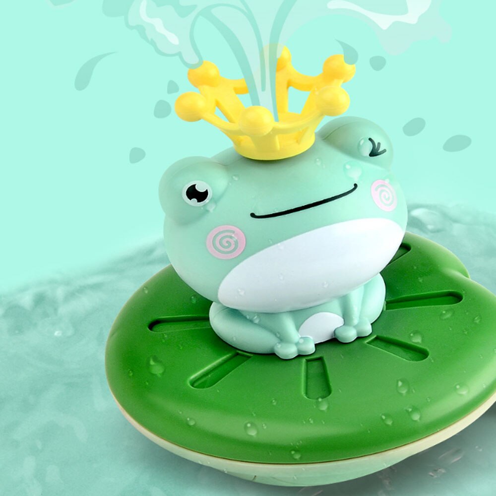 Waterproof electric water spray little frog water toy children's bath toy new summer bath water ball toy for child baby set: Default Title
