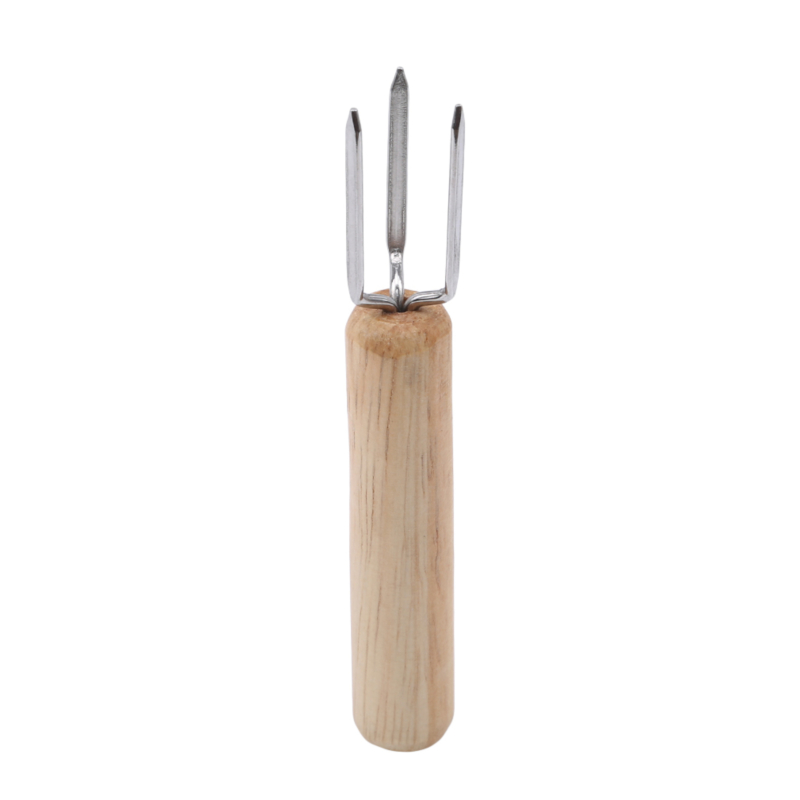 BBQ Mais Gabeln essen Gabeln Mais Braten Nadel Mais Stecker Grill Rindfleisch Wurst Obst Holz Griff Gabel: Ursprünglich Titel