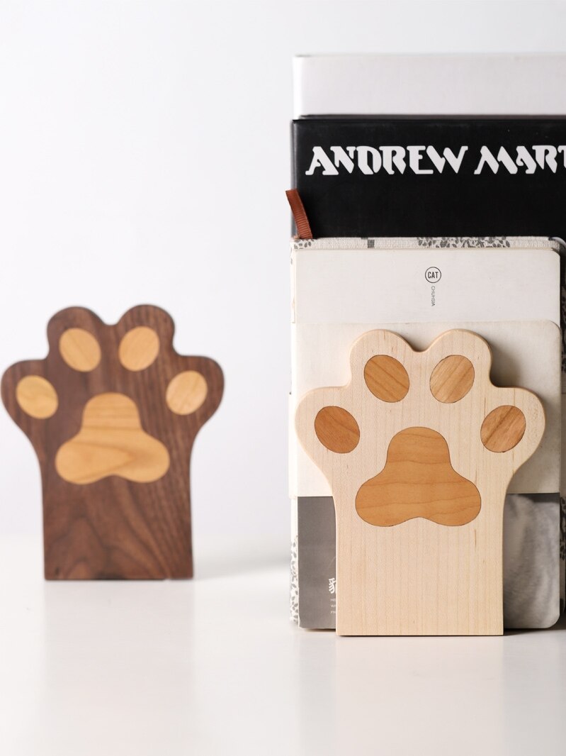 Creatieve Hout Poot Boekensteun Thuis Decoratieve Boek Stand Boek Lezen Houder