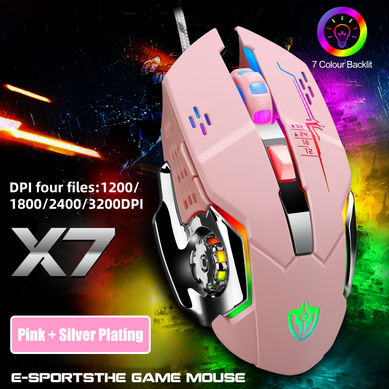 Macro Programming Gaming Mouse 3000DPI Adjustable Wired Optical LED Computer Mice USB Cable Gamer Mouse for Office Laptop PC