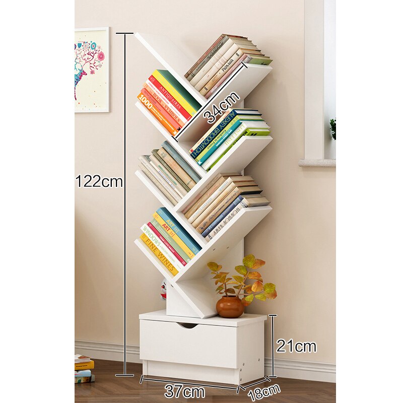 Eight-Layer Bookshelf Floor Simple Shelf Space Saving Bookcase Storage Rack Children's Picture Book Shelf: 5
