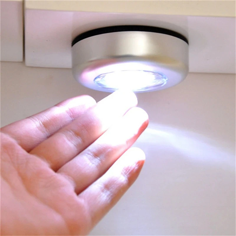 Underskabs-led-lys natlampe trådløs væglampe med touch-afbryder sengelampe batteridrevet led-natlampe for soveværelset