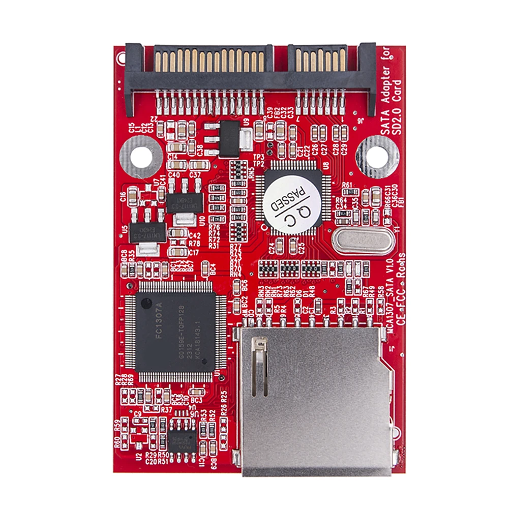 Adaptador SD SATA de 2,5 pulgadas, convertidor SSD de 15 pines + 7 pines, adaptador de conversión Digital compatible con 128GB GEN1 GEN2 para ordenador portátil y tableta