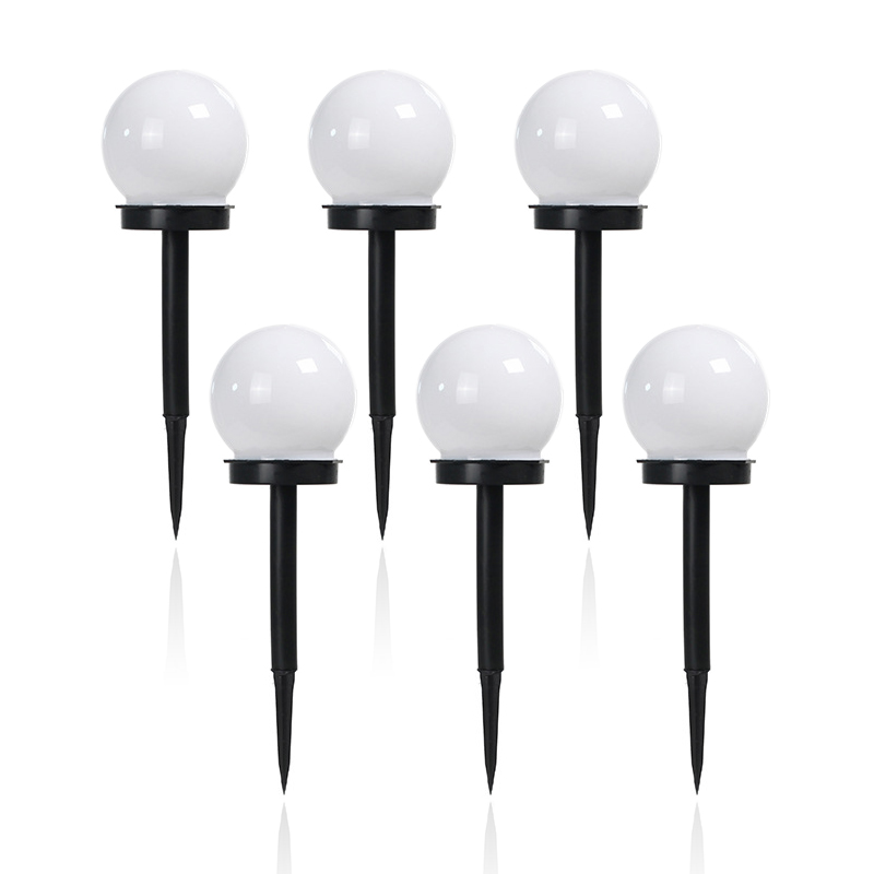 6 pcs/lot Solar Garden Light Waterproof LED Bulb Lawn Garden Light Outdoor Camping Night Lights Solar Powered Landscape Lamp: Warm White