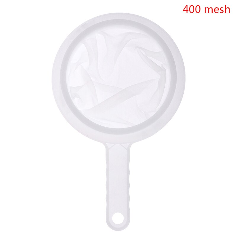 80/100/200/300/400 Mesh Nylon Super Fine Colander Sieve Strainer Colander with Handle for Juice Soymilk Coffee Filter Reusable: 400 mesh