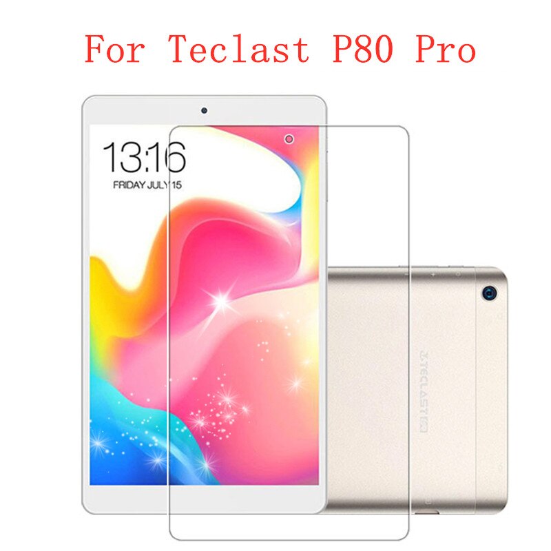 Teclast-Película protectora para tableta P80 Pro P80X GX6250, 8 pulgadas, HD, 9H, Protector de pantalla de vidrio templado: For Teclast P80 Pro