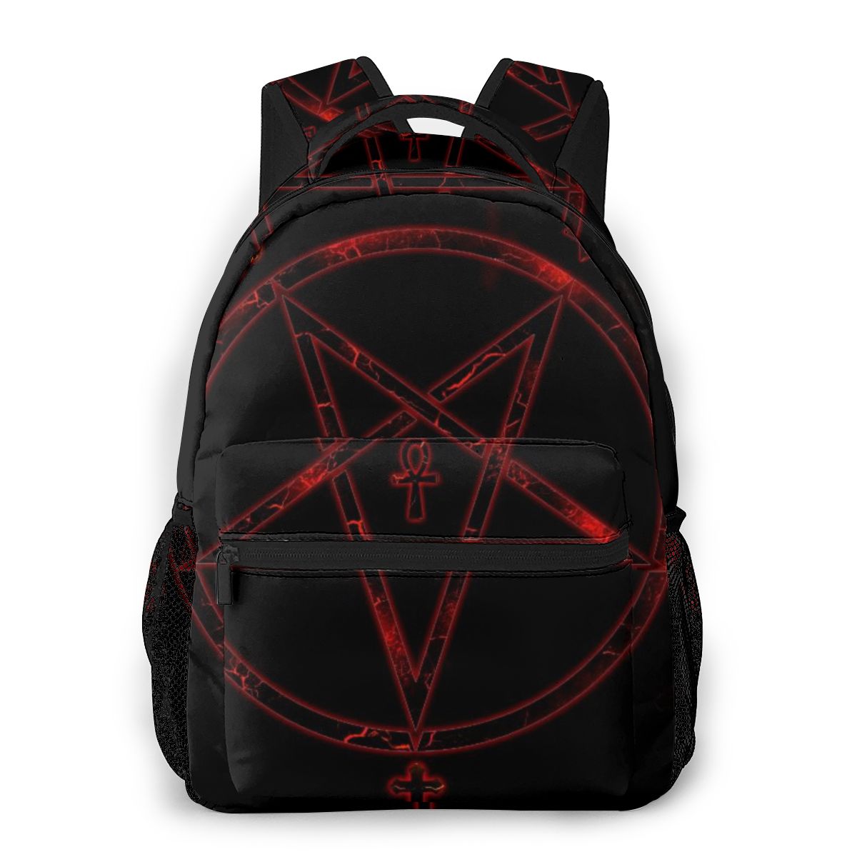 Backpack Casual Travel Bag Pentagram Print School Bag Shoulder Bag For Man Woman Bagpack: colour1