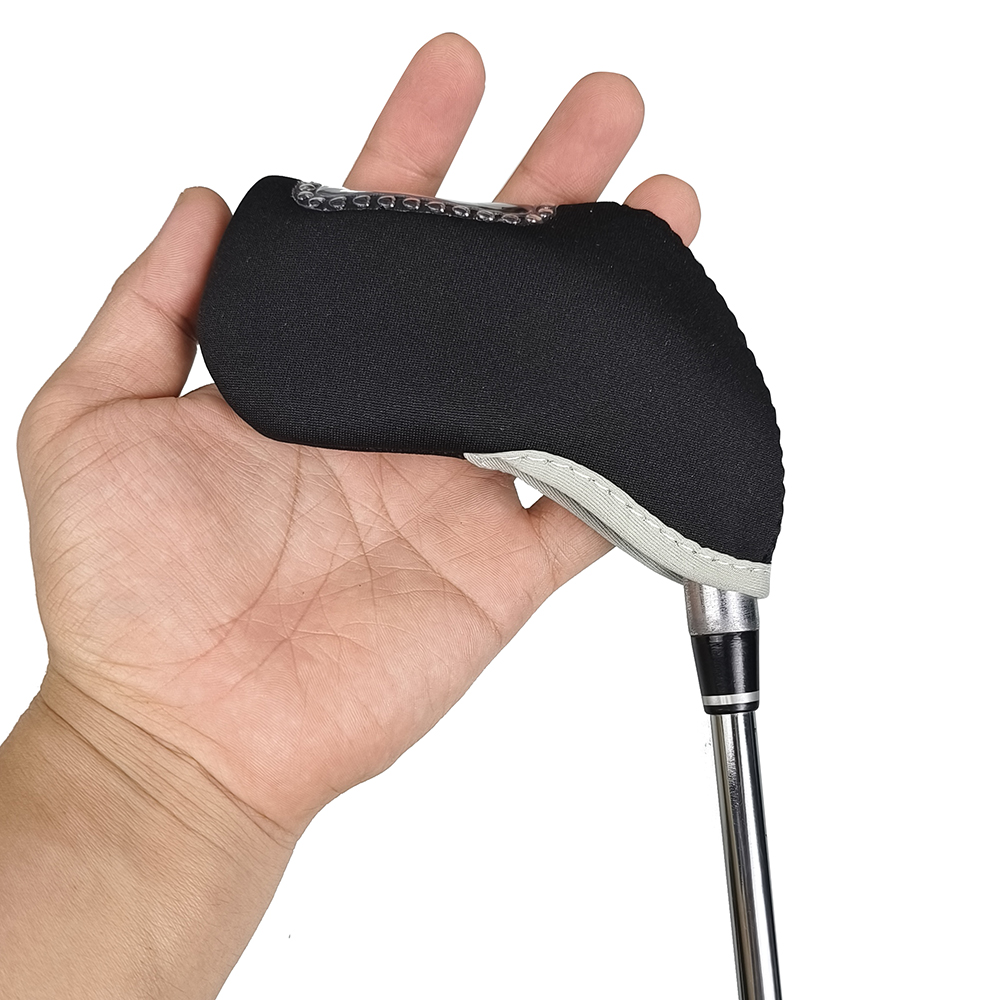 10 Stks/set Golfclub Head Covers Golf Ijzeren Headcovers Guard Geen Nummer Zichtbaar Raam Mouw Cover Clubhoofdhoezen Past Op Alle Merken