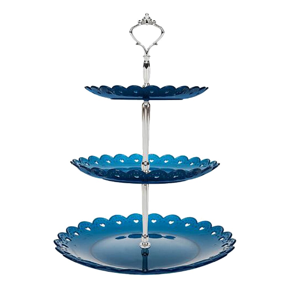 3- -ters kakestativ dessert cupcake stativ konditorivarerbrett for teselskap, bryllup og bursdag