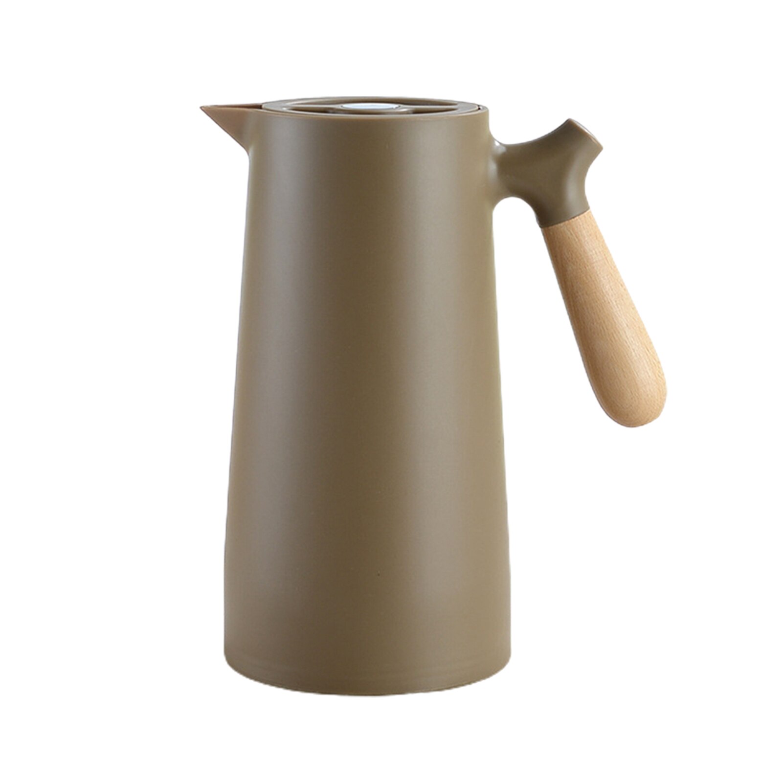1L Household Thermal Flask Coffee Glass Liner Solid Wood Handle Insulation Kettle Water Pot Coffee Thermal Warmer Bottles