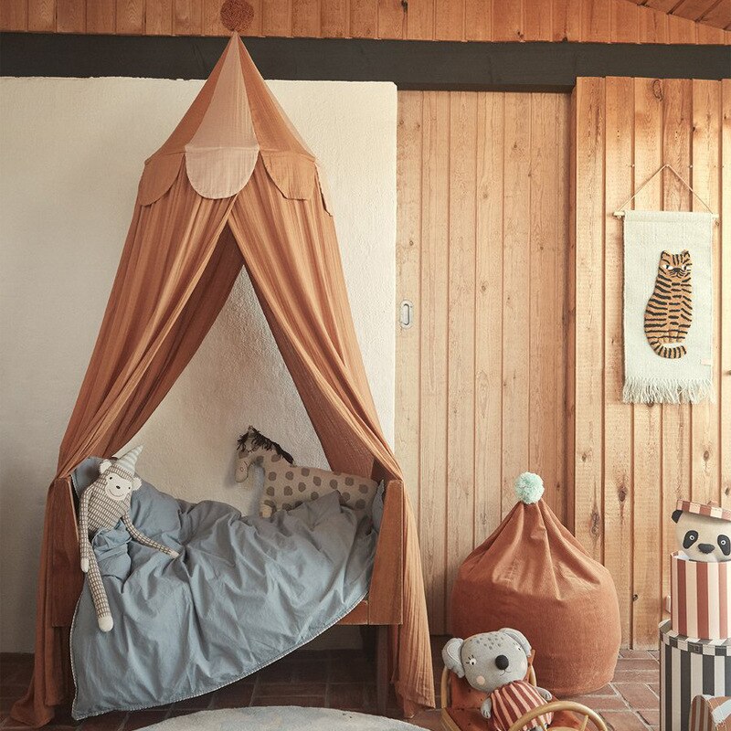 Babybedje Klamboe Opgehangen Dome Bed Canopy Gordijn Beddengoed Netting Kids Kinderen Speelhuis Tent Kamer Decoratie