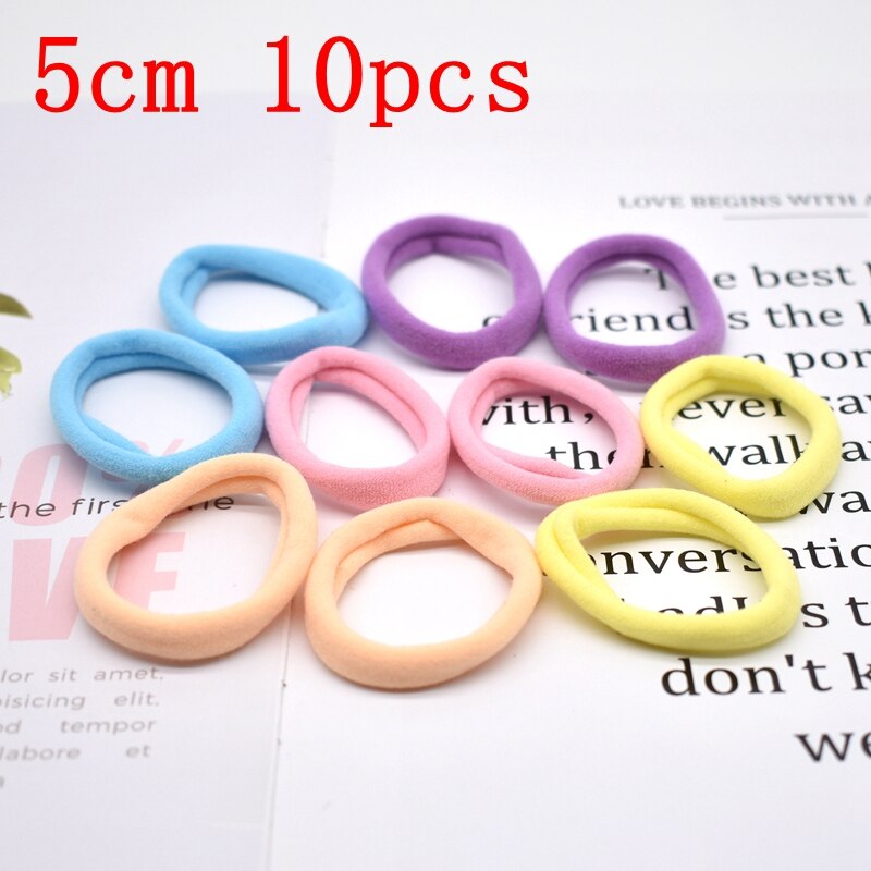 Nuovo 100 pz/lotto Le Ragazze di Colori Della Caramella di Nylon 3 CENTIMETRI di Gomma Bande di Sicurezza Dei Bambini Fasce Elastiche Dei Capelli Coda di Cavallo Titolare Dei Capelli Dei Bambini accessori: 15