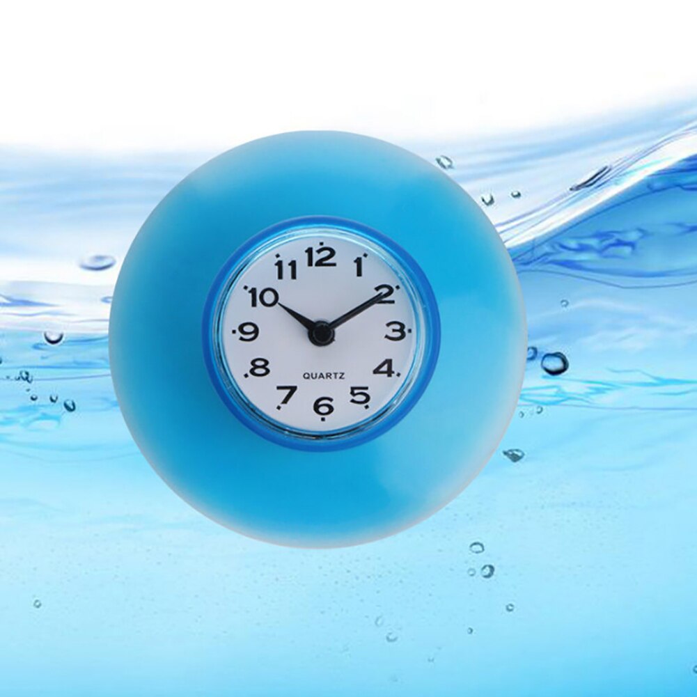 Waterdichte Keuken Badkamer Bad Douche Klok Zuignap Sucker Muur Decoratie
