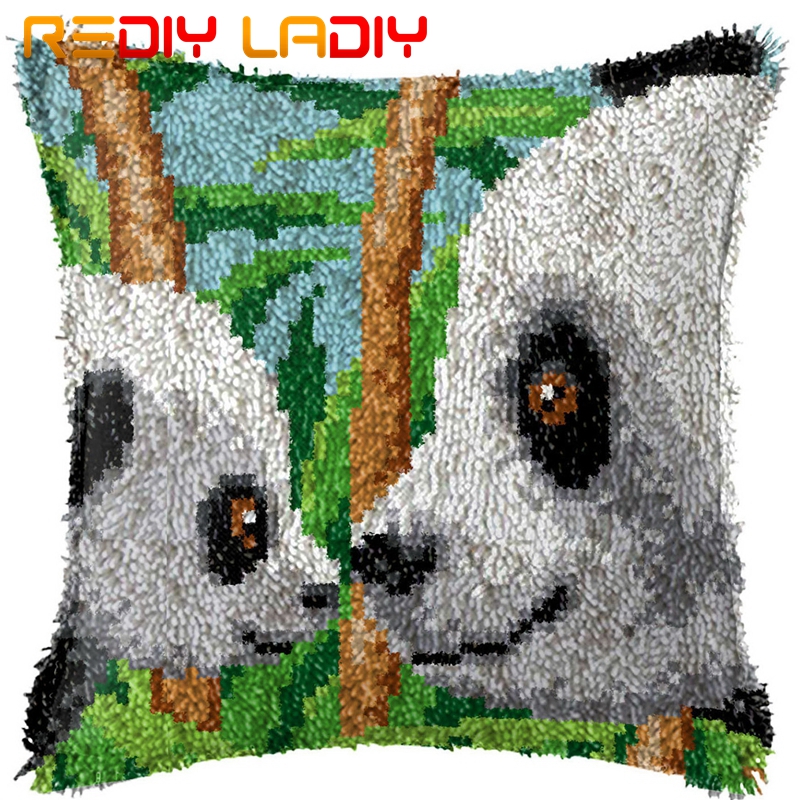 Latch Hook Kit Make Your Own Cushion Dolphin Sunset Acrylic Yarn Crochet Pillow Case Set Latch Hook Cushion Cover Hobby & Crafts: BZ610