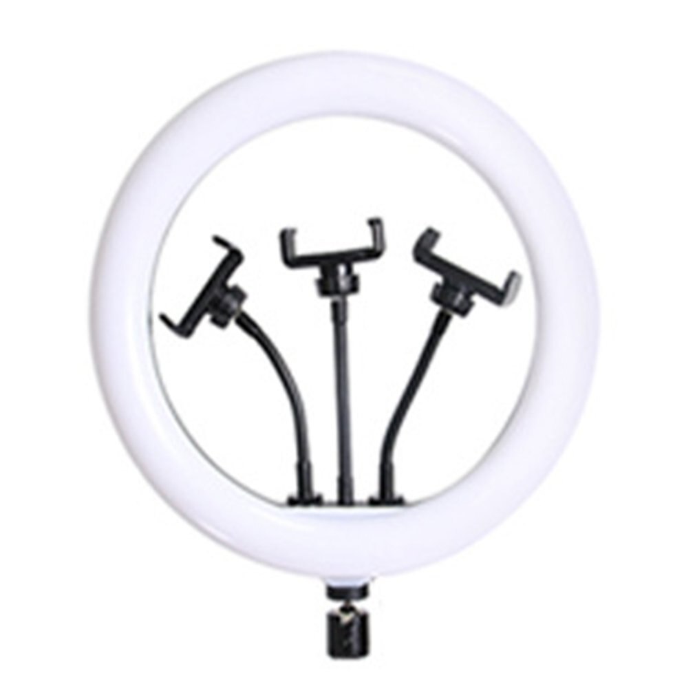 13 Inch Flat Ring Light Selfie Beauty Photography Mobile Phone Live Light Three Color Temperature LED Fill Light: light head tube