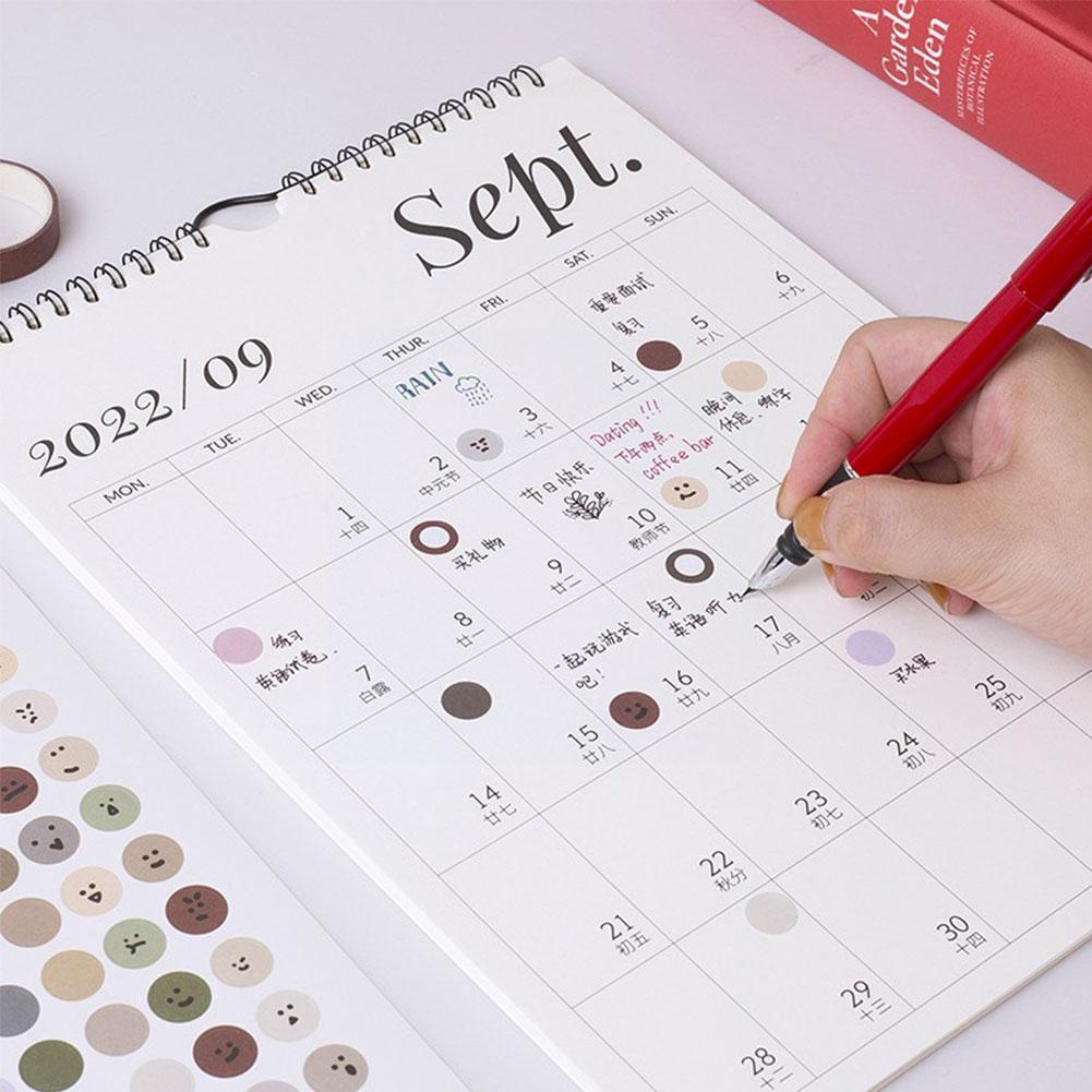 2022 Simple Wall Calendar Weekly Monthly Planner Wall Schedule Planner Hanging Home Organizer Agenda Calendar Daily Off U8f6