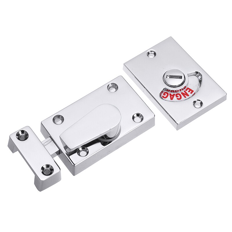 Public Toilet Bathroom Indicator Lock Door Lock Privacy Vacant Engaged Indicator Bolt Latch For Household Hardware Tool