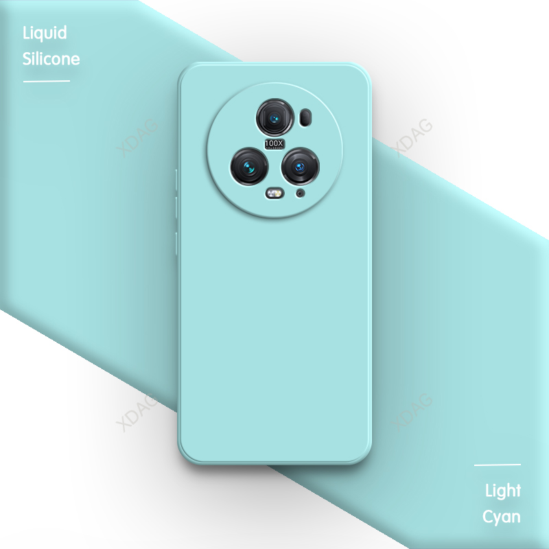 Basis origineel hoesje voor huawei honor magic 5 magic 5 pro lite 5 pro 5 lite 5g lensbescherming schokbestendige zachte vloeibare siliconen cover: Microvezel / Oranje