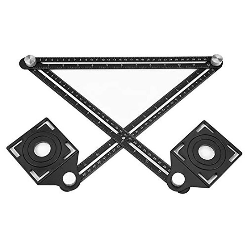 Wielofunkcyjne, regulowane narzędzie robić murowania, szkło, stały kątomierz, szablon robić lokalizowania otworów w płytkach