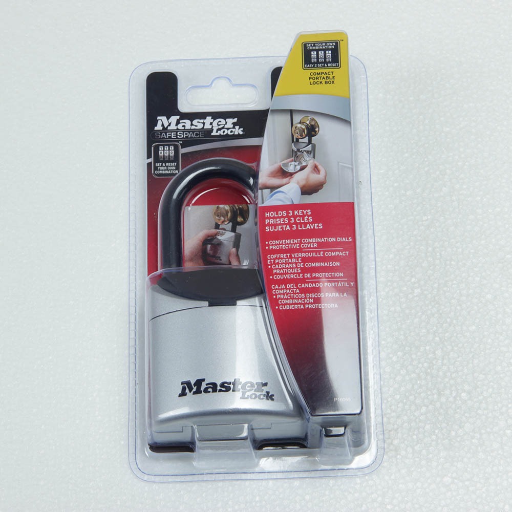 Maître Lock 5406D boîte de verrouillage | Cadenas pour clés en combinaison à 3 chiffres, boîte de rangement Portable, coffre-fort résistant aux intempéries pour l'intérieur et l'extérieur