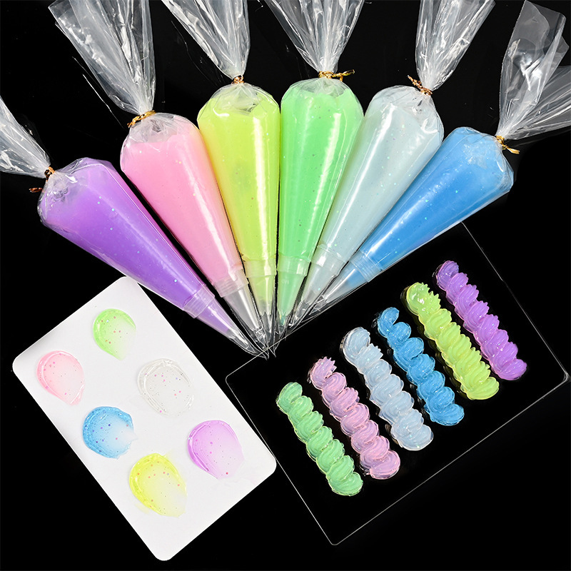 Colle gelée transparente 50g pour l'artisanat de bricolage | Colle crème simulée | Décoration de coque de téléphone, de fête, fournitures artistiques (Non-Toxi