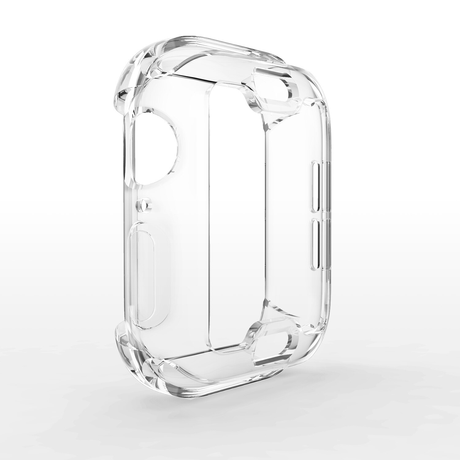 case cover for Apple watch band Apple Watch 4 5 case 44mm 40mm iWatch TPU bumper protection bumper plating watch accessories: transparent / 40mm series 4 5
